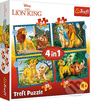 Dobrodružstvá Levieho kráľa / Disney The King Lion 4v1 - Trefl - obrázek 1