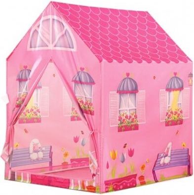 iPLAY Dětský stan - Růžový domek - obrázek 1