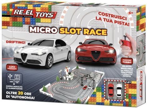 Re.el toys Micro Slot RACE 1:87 Alfa - obrázek 1