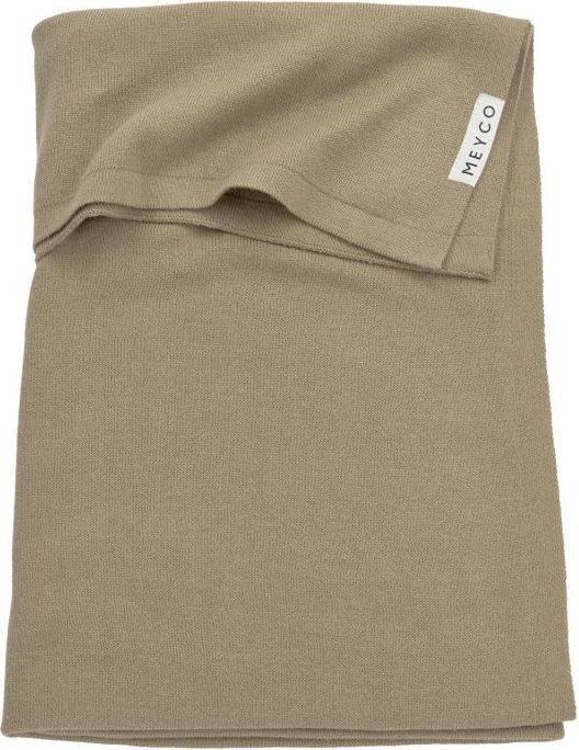 Meyco Deka do kočárku/kolébky 75x100 cm Knit Basic Taupe 2021 - obrázek 1