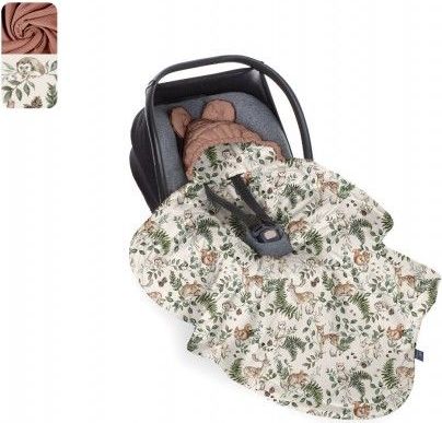 BabySteps Deka do autosedačky Animals Garden - Brown 2021 - obrázek 1