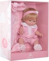 Luxusní panenka/miminko - BERBESA AMALIA s dečkou - 34cm - obrázek 3
