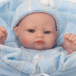 Luxusní panenka/miminko - BERBESA SOFIE se zavinovačkou - 28cm - obrázek 2