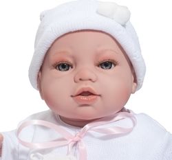 Luxusní panenka/miminko - BERBESA TEREZKA s dudlíkem na řetízku - 43cm - obrázek 2