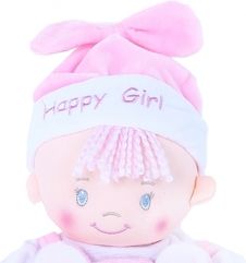 Panenka hadrová 25cm - HAPPY GIRL růžová - Rappa - obrázek 3