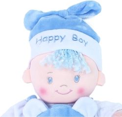 Panenka hadrová 25cm - HAPPY BOY modrá - Rappa - obrázek 3