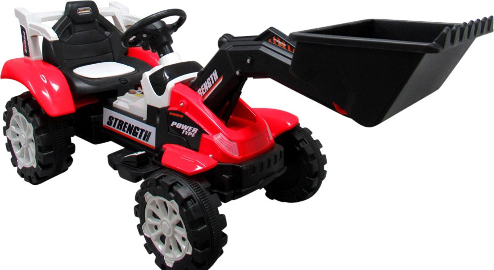 Tomido elektrický traktor Strenght - červený - obrázek 3