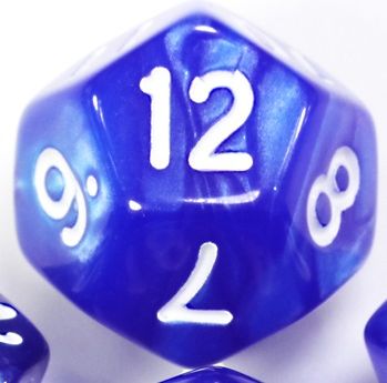 TLAMA games Hrací kostka dvanáctistěnná perleťová Barva: karamelová - obrázek 4