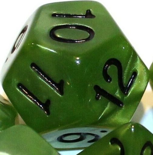TLAMA games Hrací kostka dvanáctistěnná perleťová Barva: karamelová - obrázek 7