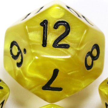 TLAMA games Hrací kostka dvanáctistěnná perleťová Barva: karamelová - obrázek 11