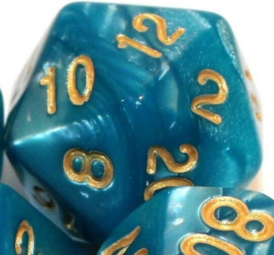 TLAMA games Hrací kostka dvacetistěnná perleťová Barva: modrá - obrázek 9