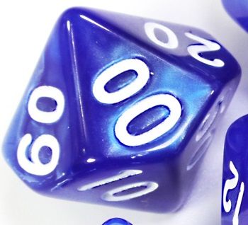 TLAMA games Hrací kostka d% perleťová Barva: karamelová - obrázek 3