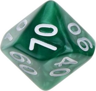 TLAMA games Hrací kostka d% perleťová Barva: karamelová - obrázek 5
