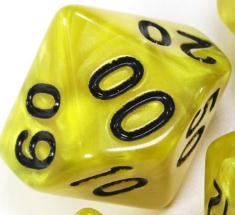 TLAMA games Hrací kostka d% perleťová Barva: karamelová - obrázek 11