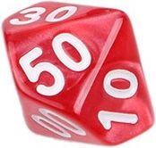 TLAMA games Hrací kostka d% perleťová Barva: žluto-černá - obrázek 9