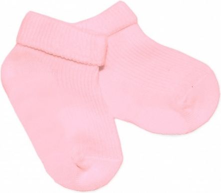 Irka Kojenecké bavlněné ponožky, růžové, vel. 68/74 - obrázek 1