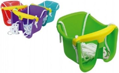 Houpačka Baby plast 30x23x28cm nosnost 25kg asst 4 barvy - obrázek 1