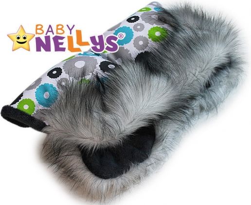 Rukávník ke kočárku s kožešinkou Baby Nellys ®LUX Eskymo - 10 - obrázek 1