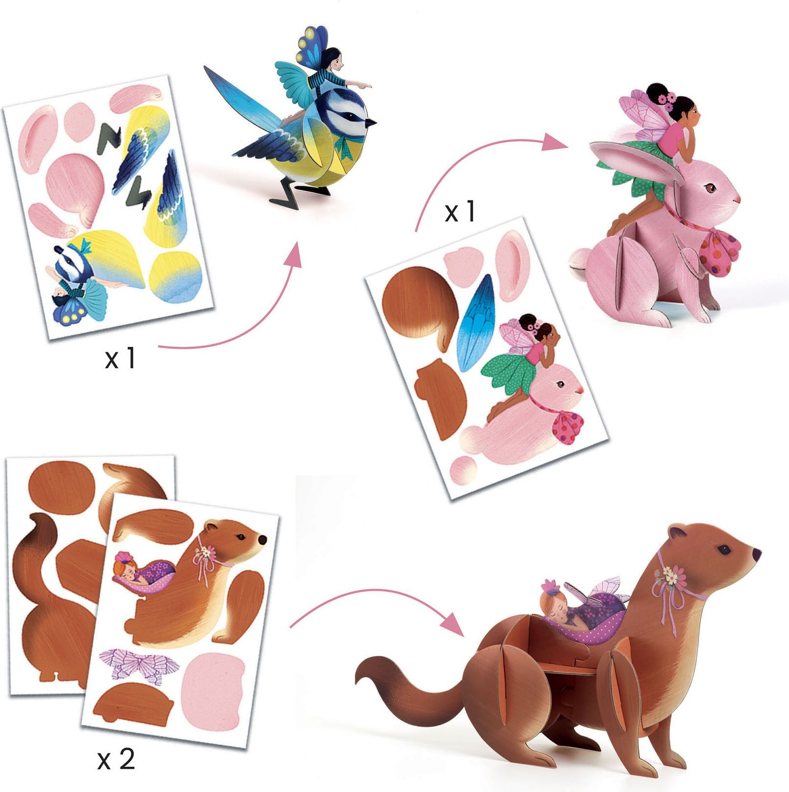 DJECO Velký kreativní box Fairy - obrázek 3