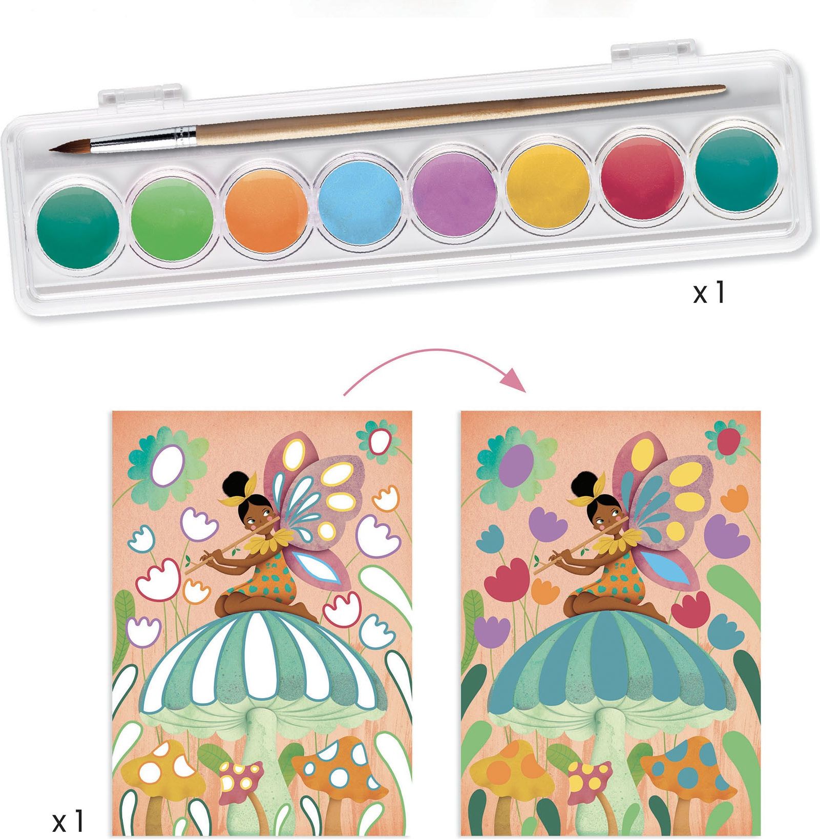 DJECO Velký kreativní box Fairy - obrázek 4