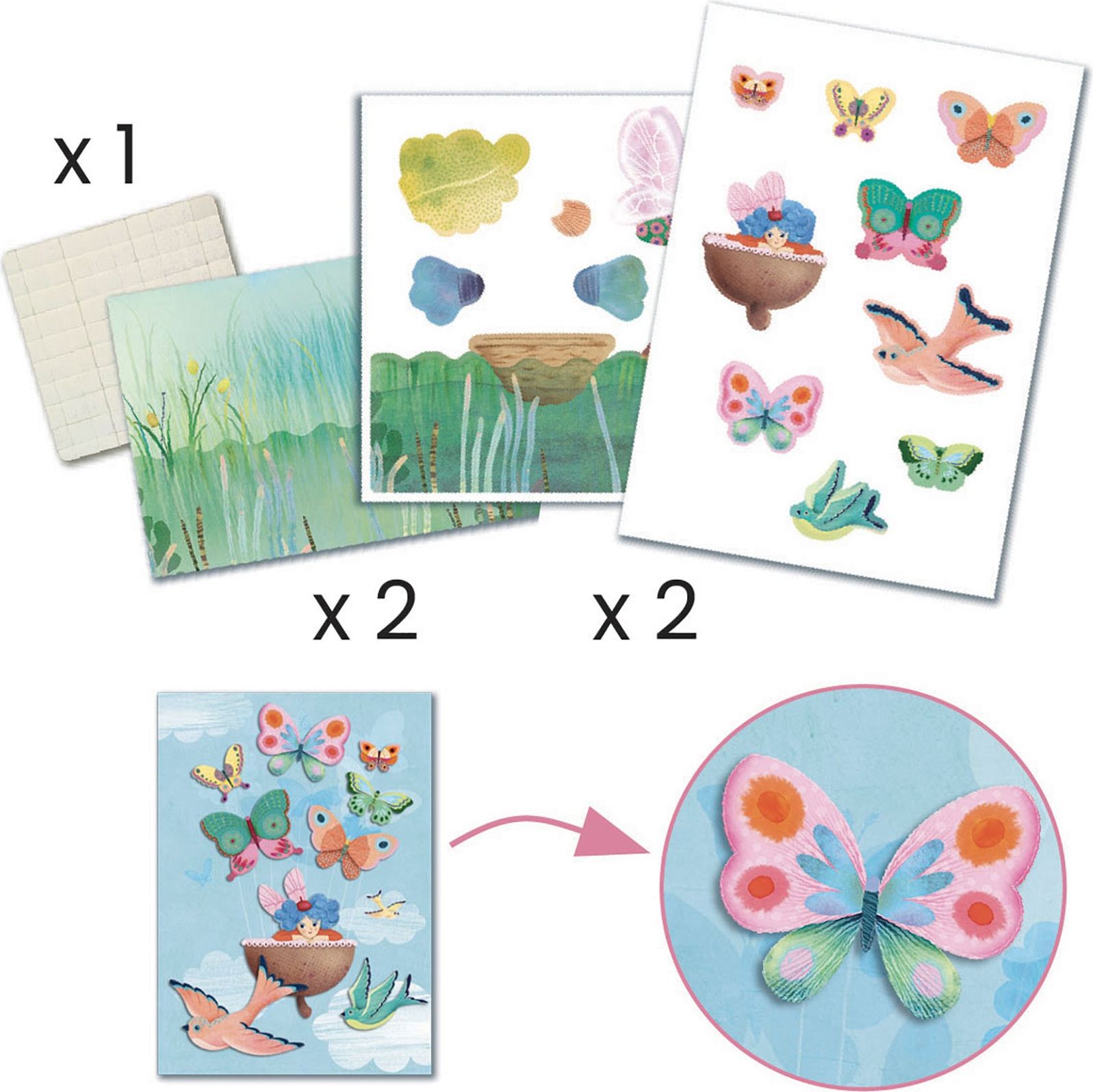 DJECO Velký kreativní box Fairy - obrázek 7