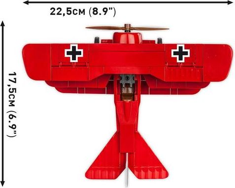 Cobi 2986 Fokker Dr.I RED BARON - obrázek 3