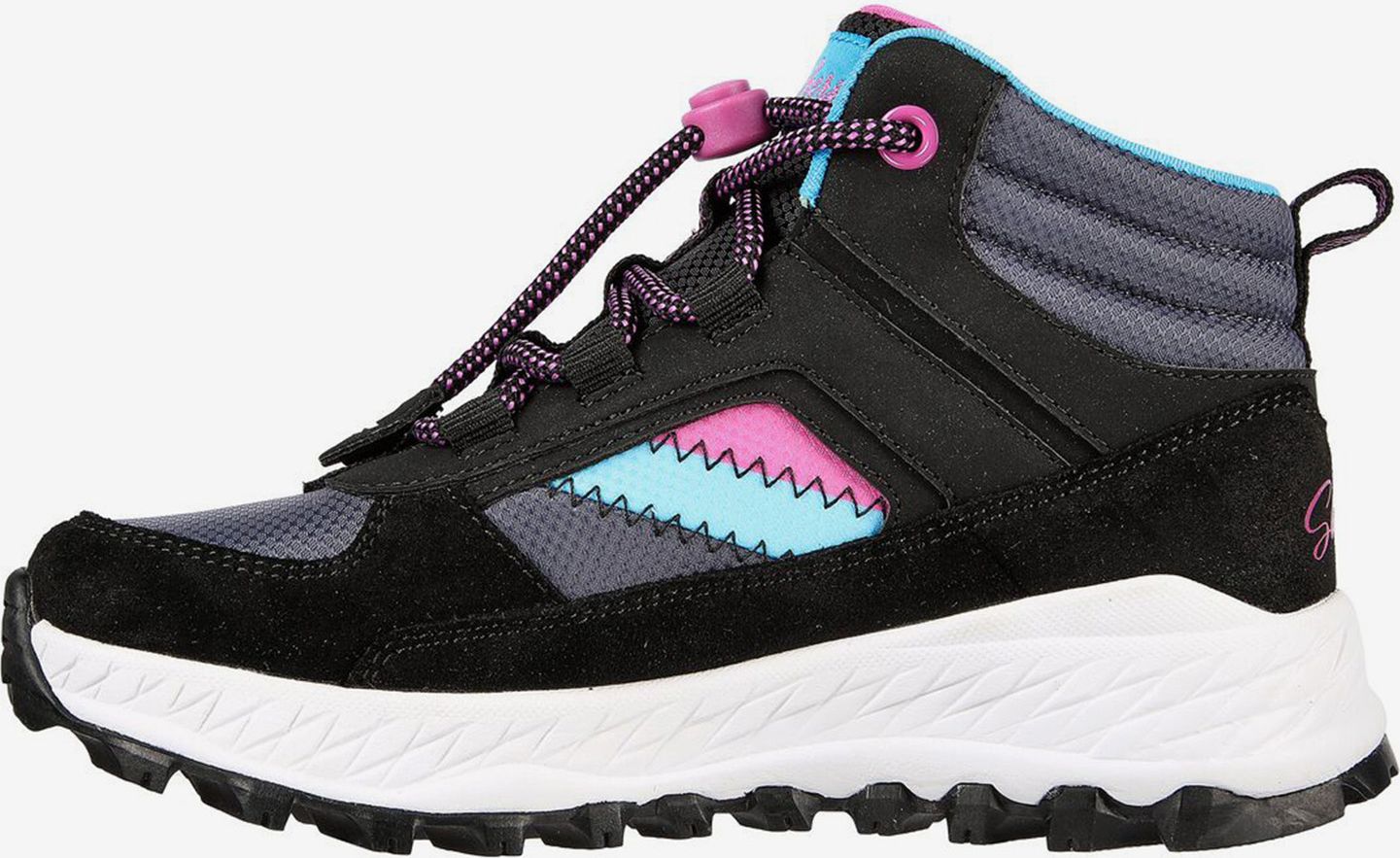 Fialovo-černé holčičí kotníkové tenisky Skechers - 28 - obrázek 1