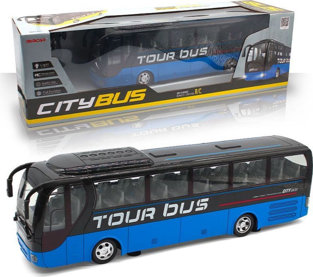 HM Studio RC Autobus Tour Bus modrý - obrázek 1