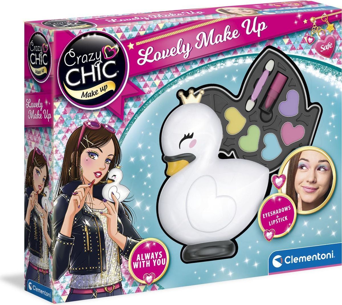 Clementoni Crazy Chic Make-up sada labuť - obrázek 3