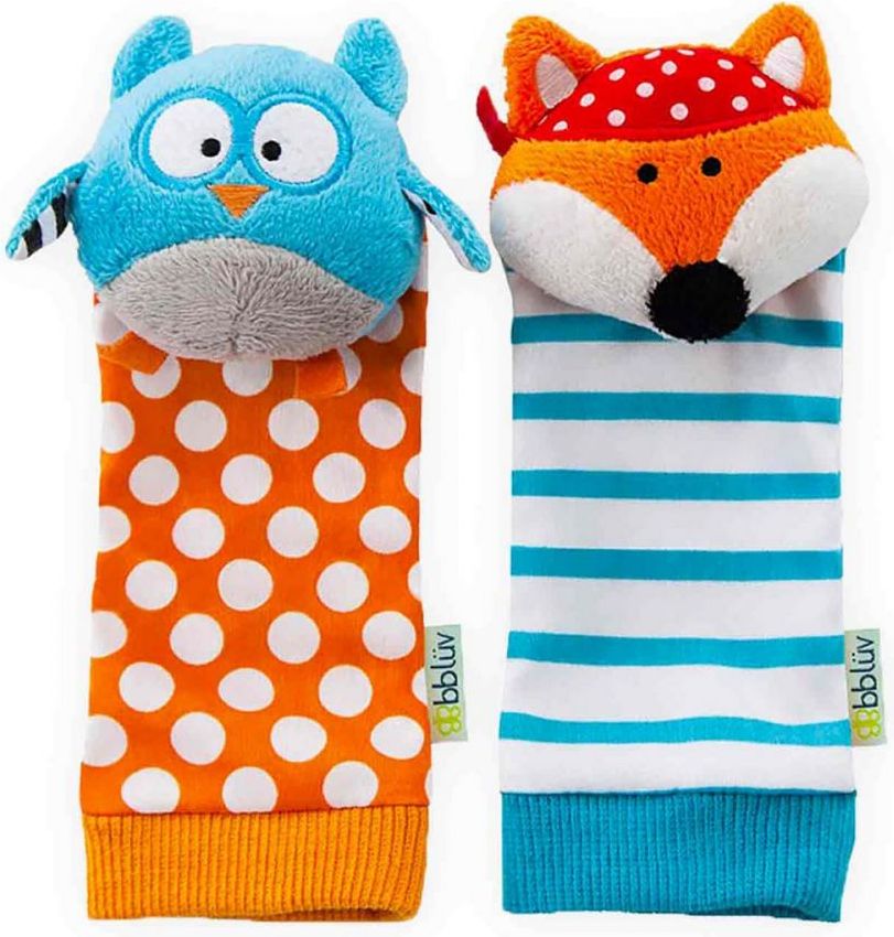 BBLÜV Chrastítka na nohu Düo Owl & Fox 2021 - obrázek 1