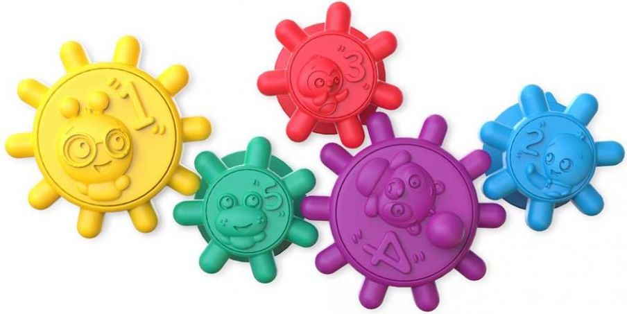BABY EINSTEIN Hračka maxi přísavky 5 ks Gears of Discovery ™ - obrázek 1