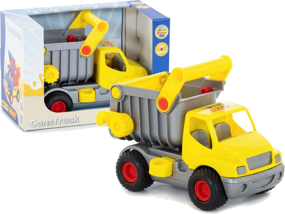 Mamido Sklápěcí auto ConsTruck žluté - obrázek 1