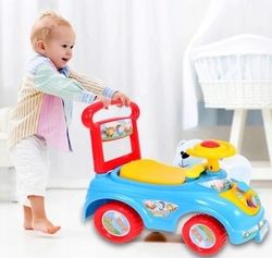 Dětské odrážedlo plastové - AUTO S VRTULKOU modré - Tulimi - obrázek 4