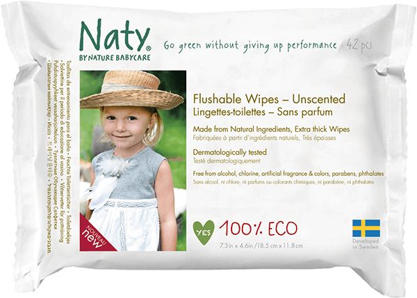 4x ECO BY NATY Ubrousky vlhčené toaletní Eco 42 ks - obrázek 2