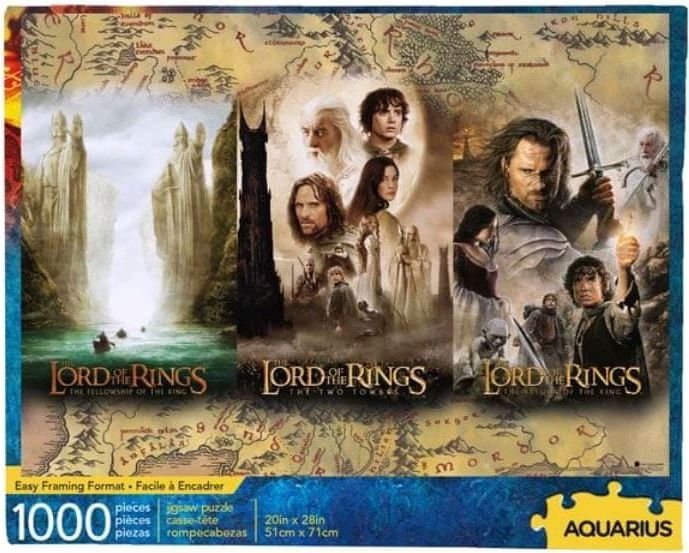 CurePink Puzzle Lord Of The Rings|Pán prstenů: Triptych 500 kusů (71 x 51 cm) - obrázek 1