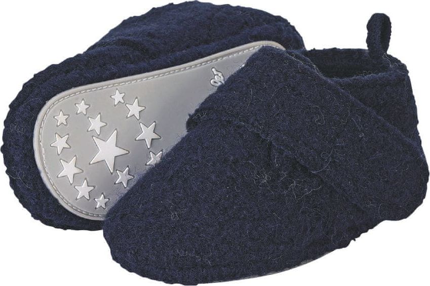 Sterntaler botičky textilní fleece, suchý zip, modré 5302005 - obrázek 1