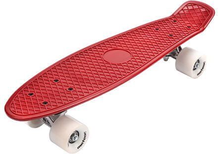 Meteor Flip plastový skateboard červená-bílá - obrázek 1