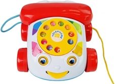 Hračka interaktivní se zvuky - VESELÝ TELEFON bílý - Tulimi - obrázek 2