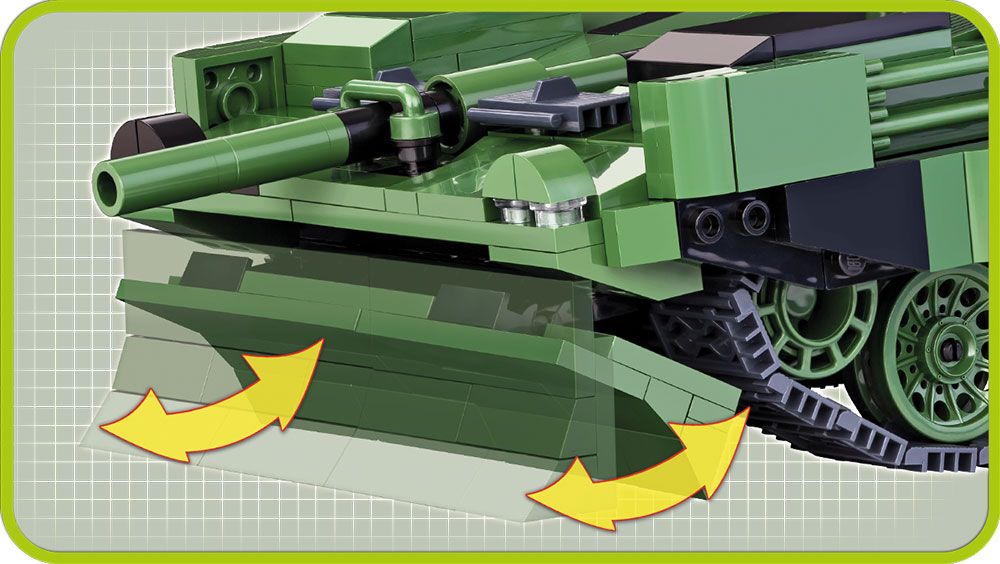 Cobi 2498 Švédský tank Strv 103C S-tank (poškozený obal) - obrázek 4