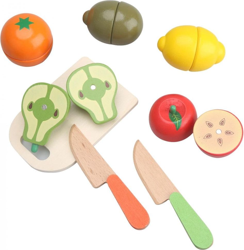 Mac Toys Ovoce - dřevěné, krájecí - obrázek 1