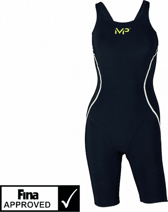 Michael Phelps Dívčí závodní plavky MPulse černá 6Y (116 cm) - obrázek 1