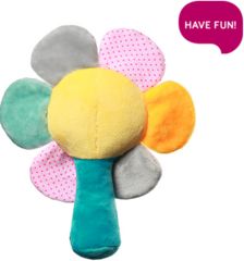 Hračka plyšová s chrastítkem - RAINBOW FLOWER s mořskou - BabyOno - obrázek 2