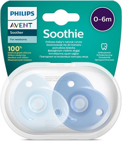 Philips AVENT Šidítko Soothie 0-6m chlapec, 2 ks - obrázek 2