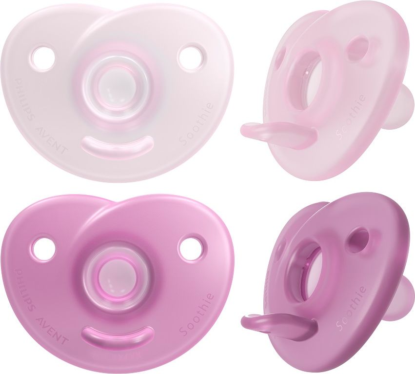 Philips AVENT Šidítko Soothie 0-6m dívka, 2 ks - obrázek 1