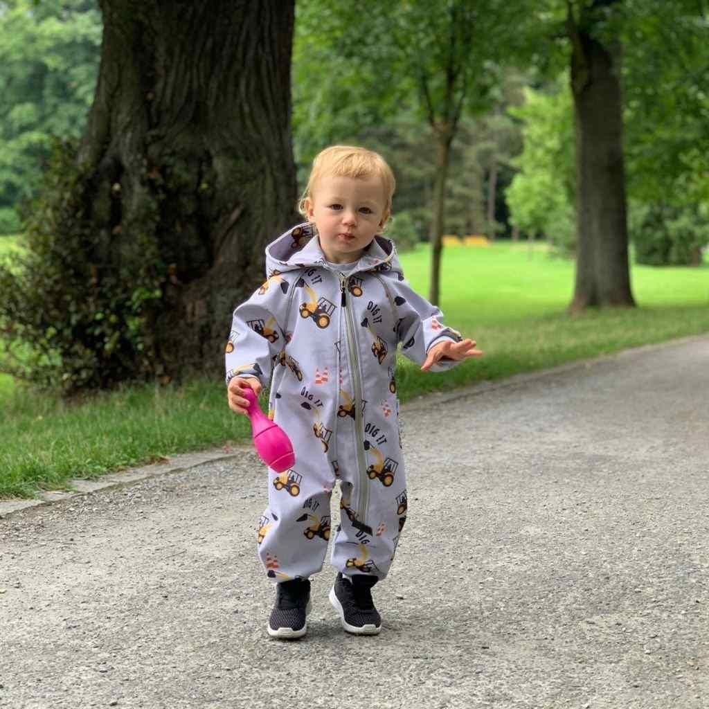 Softshellový kojenecký overal New Baby Bagr Varianta: žlutá/68 (4-6m) - obrázek 15