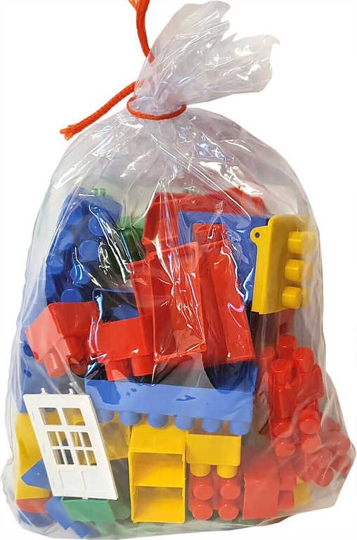 PL Bobo System kostky barevné plastové set 50ks stavebnice v sáčku - obrázek 1