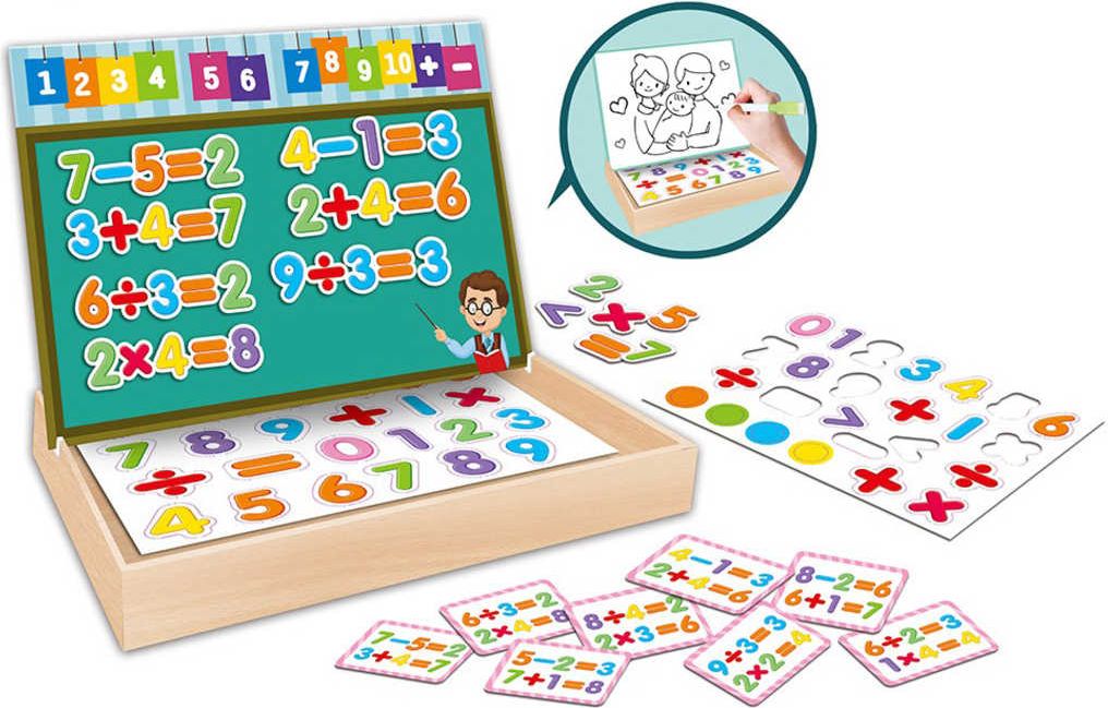 Puzzle magnetické Číslice učíme se počítat v krabici - obrázek 1