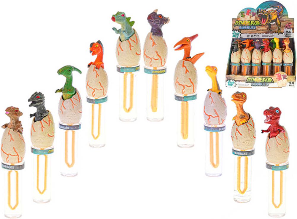 Bublifuk dinosaurus ve vajíčku 16cm dětský bublifukovač různé druhy - obrázek 7