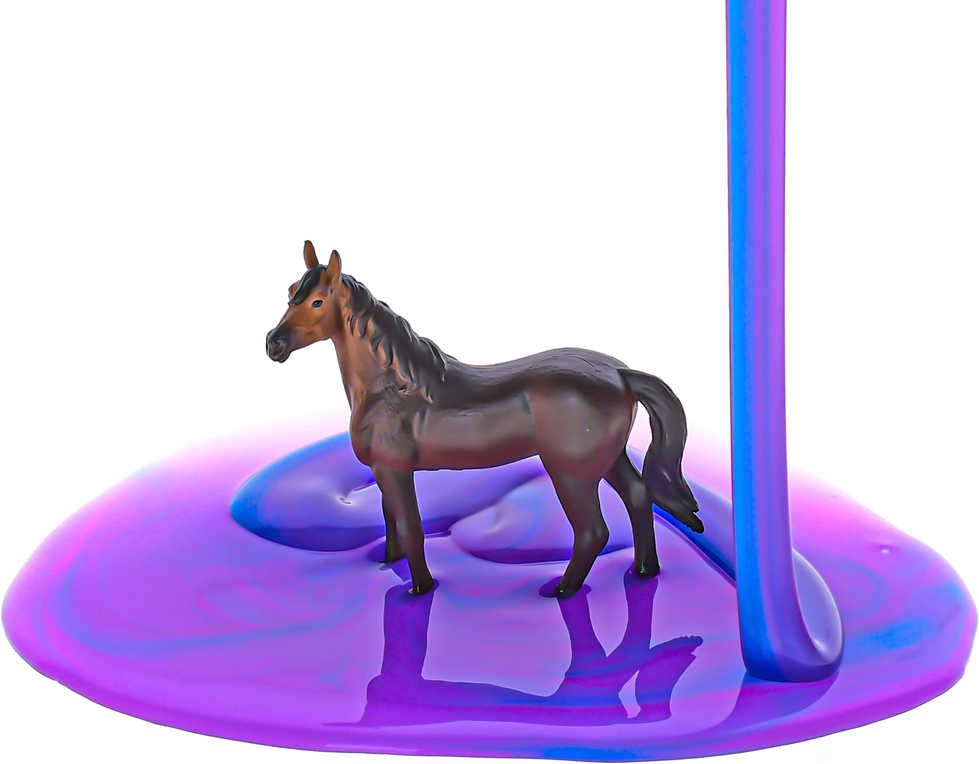 Hmota sliz barevný s koníkem 10cm Horse Friends 4 druhy v kelímku - obrázek 1