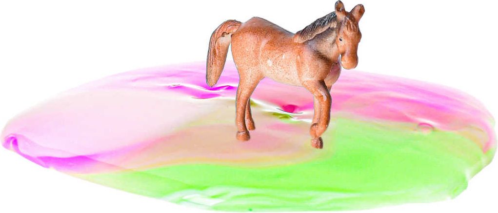 Hmota sliz barevný s koníkem 10cm Horse Friends 4 druhy v kelímku - obrázek 4